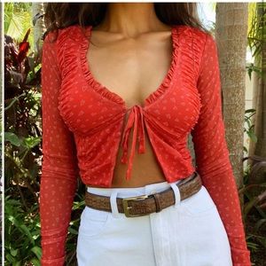 Sorine Top (Tiger Mist) Valentine collection